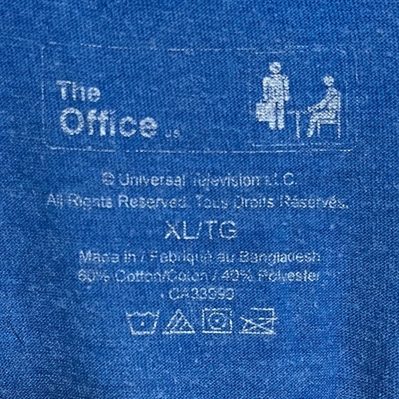 The Office Dunder Mifflin Shirt XL Vintage Look - Blue - Picture 5 of 10